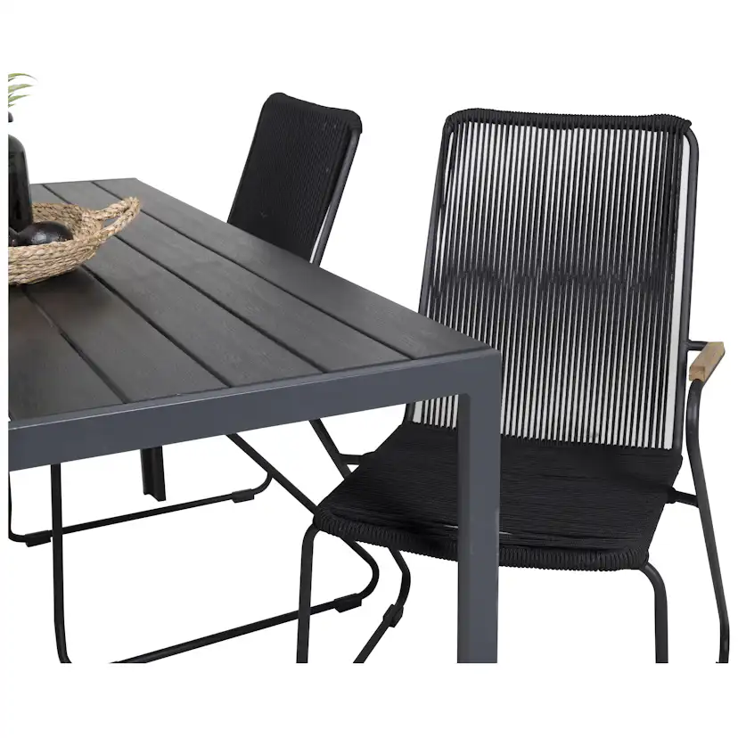 Matgrupp Venture Home Bront 150 med 4 Berfin Karmstolar