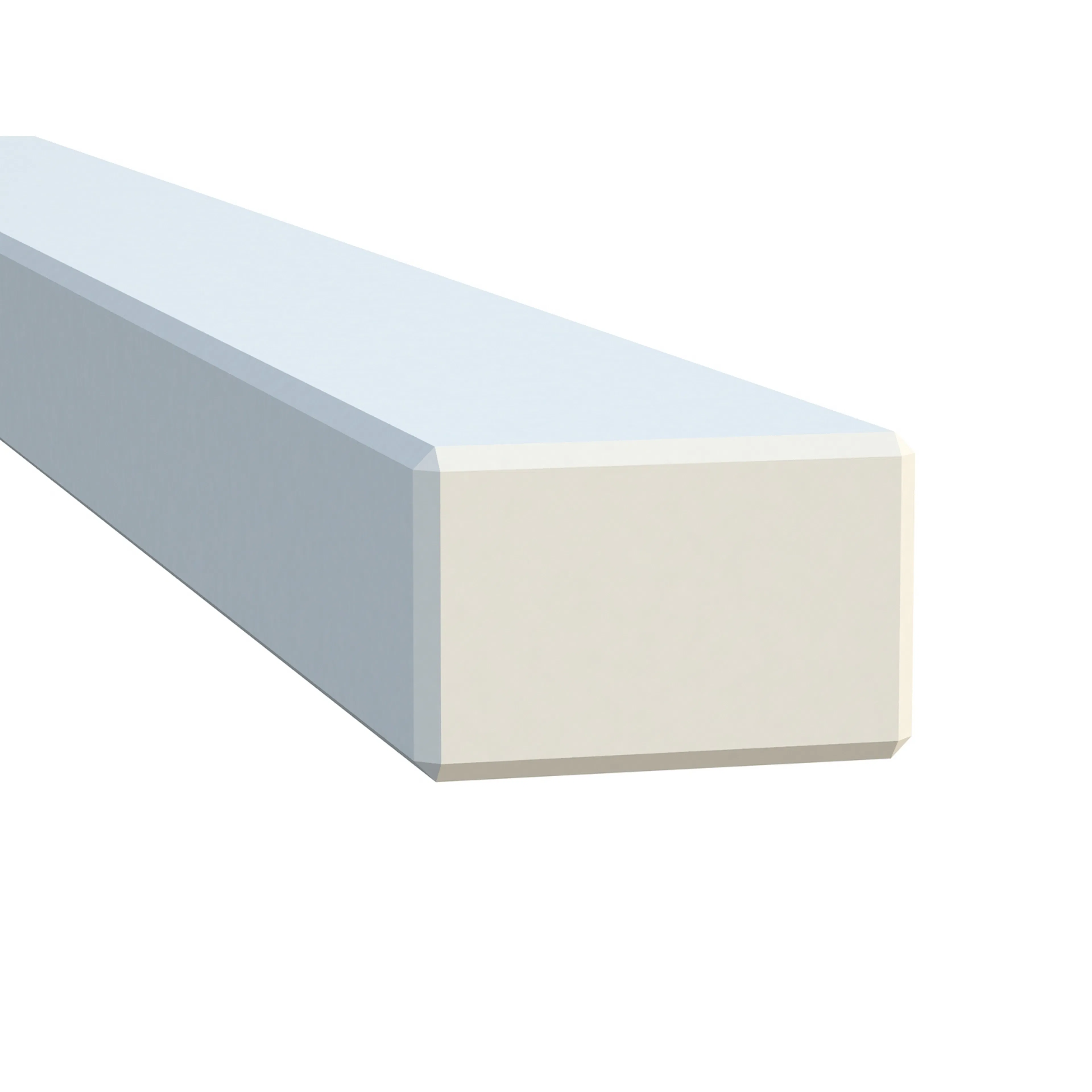 Post for terrace fence 45x70x1200 mm Vitmålad, 45x70 mm