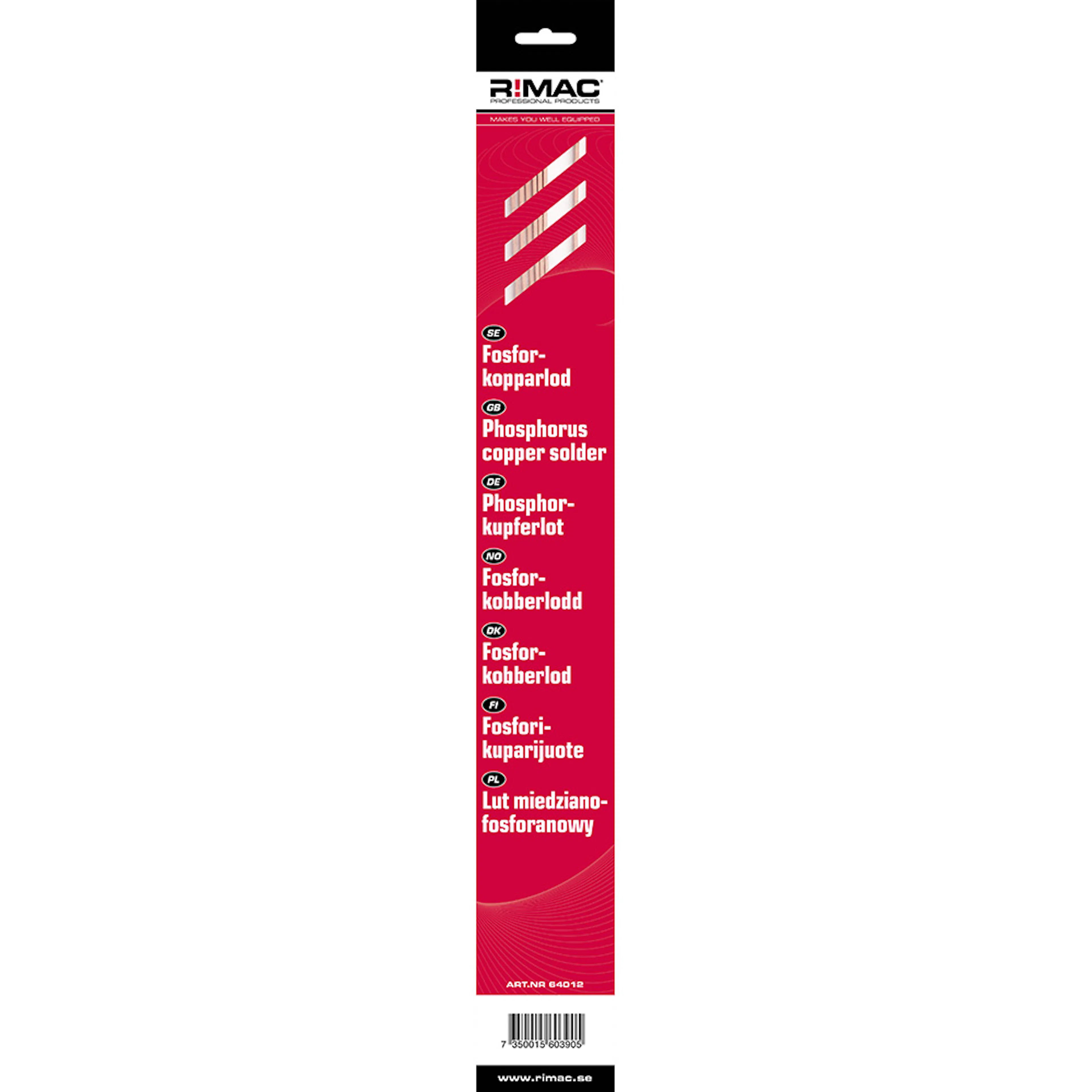 Fosforkopparlod R!MAC SB-pack Silver 2x2mm x 8st