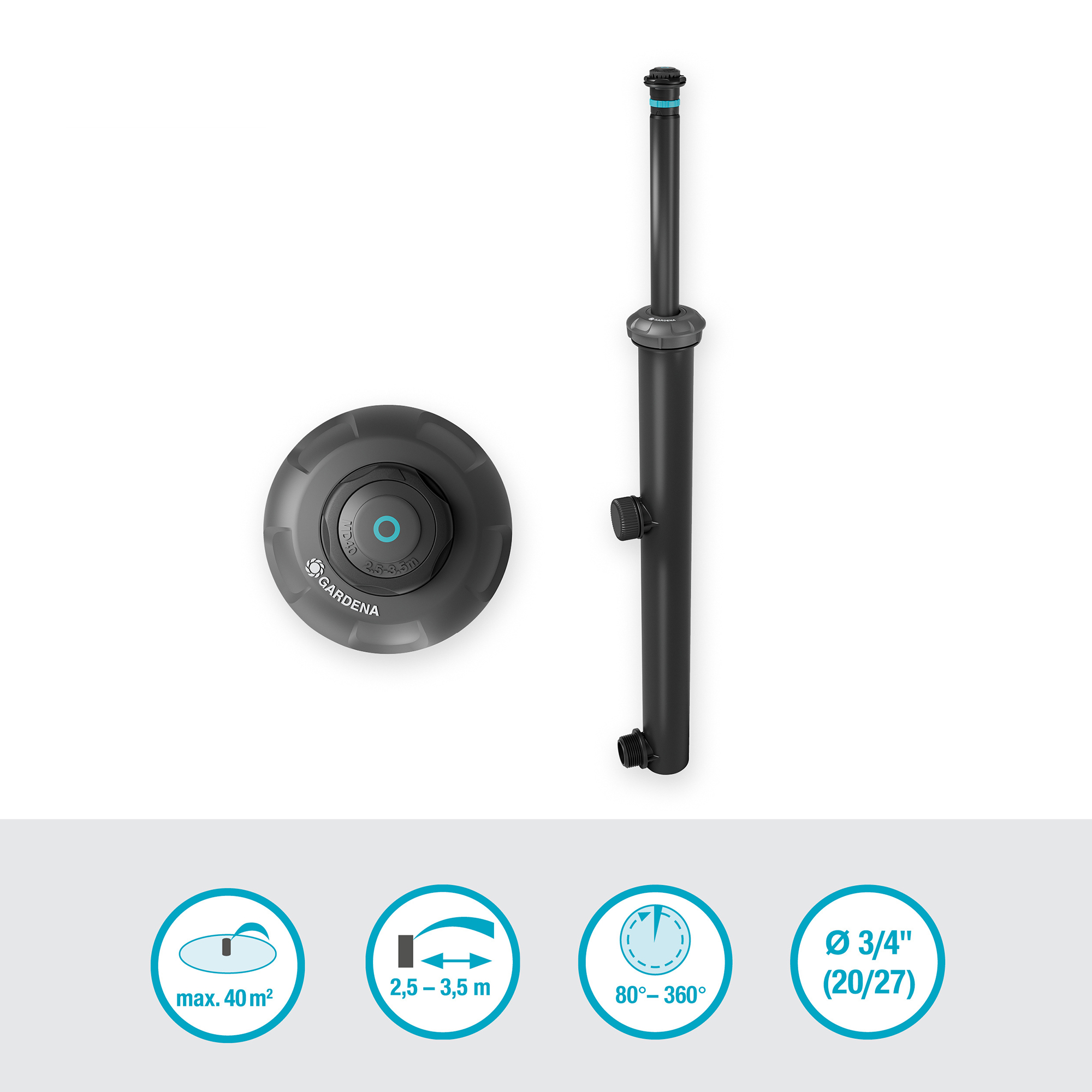 Sprinkler Gardena Pop-up MD40/300