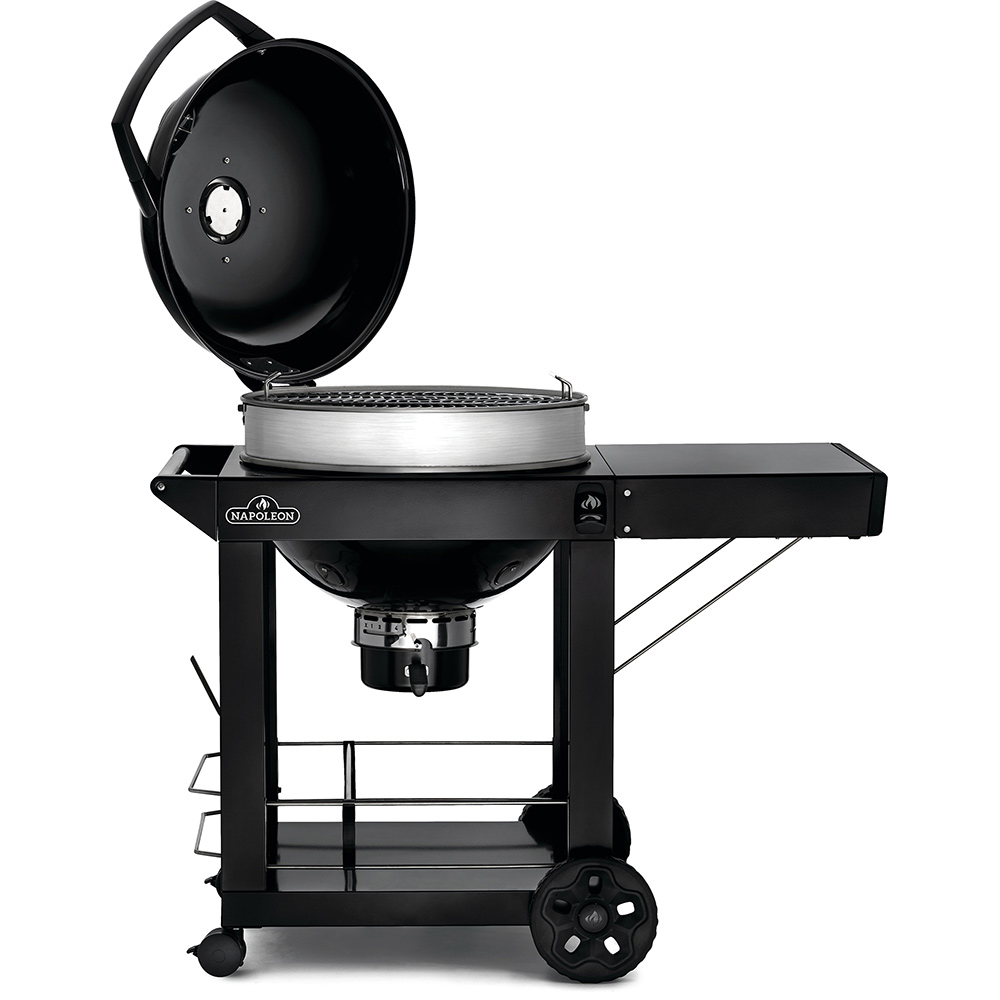 Kolgrill Napoleon PRO22K-C-3 Svart Klotgrill med Gjutjärnsgaller & Integrerad Termometer