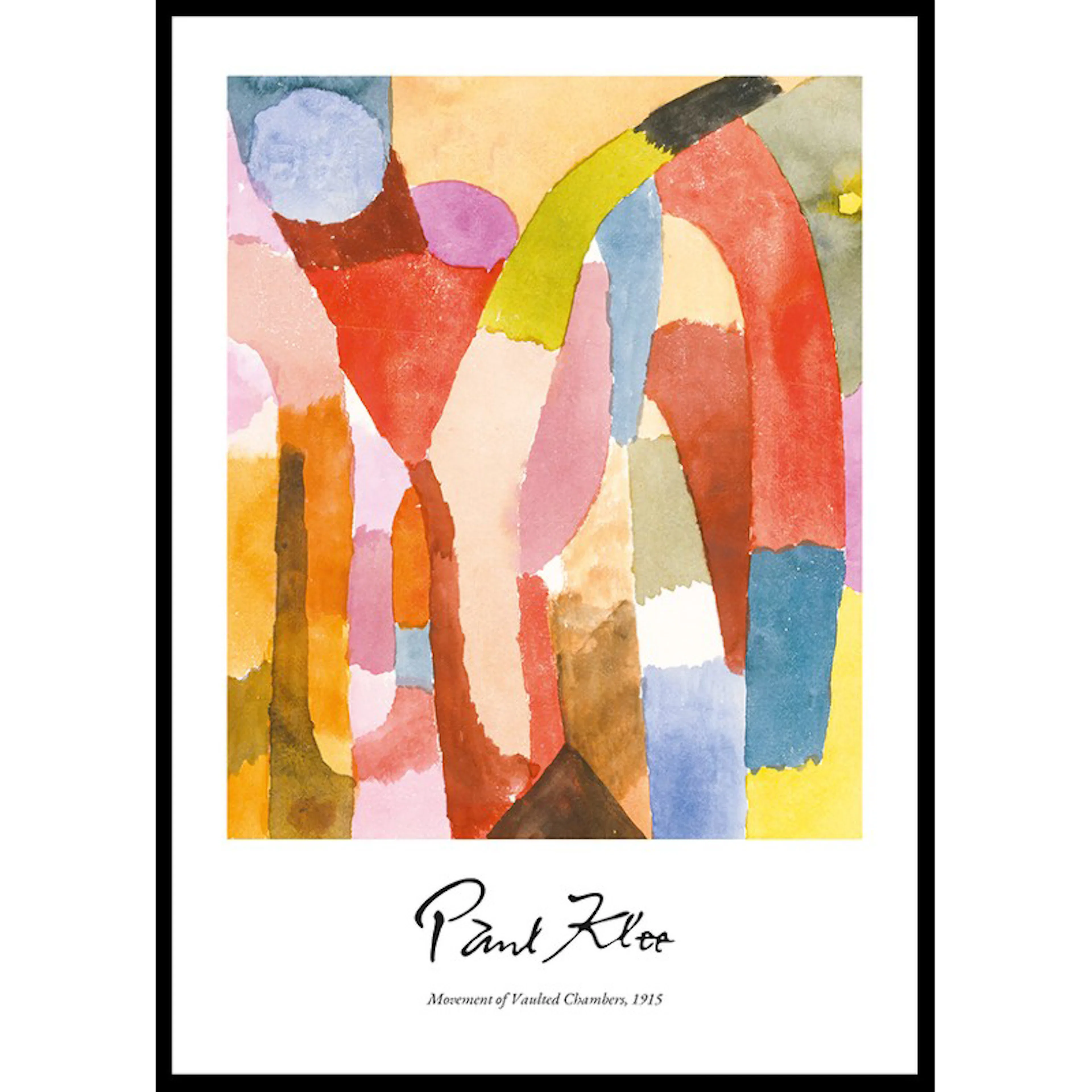 Movement Of Vaulted Chambers By Paul Klee 30x40 30x40 cm