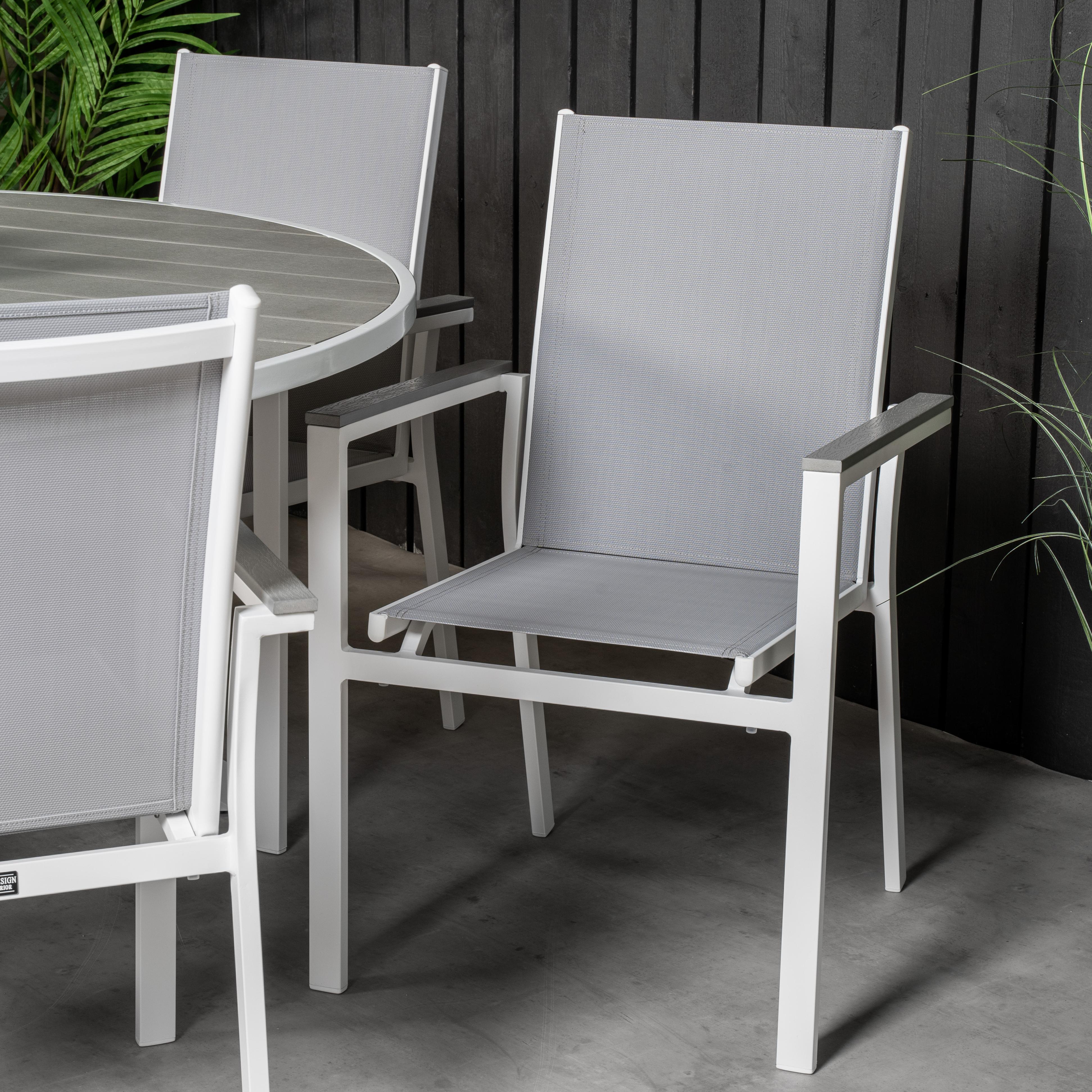 Matgrupp Venture Home Pincy Ø140 med 6 Pincy Stolar