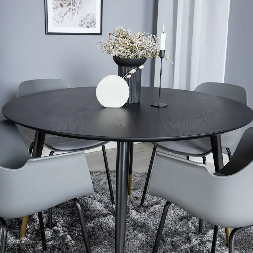 Matgrupp Venture Home Dipp Ø115 cm med 4 Comfort Stolar