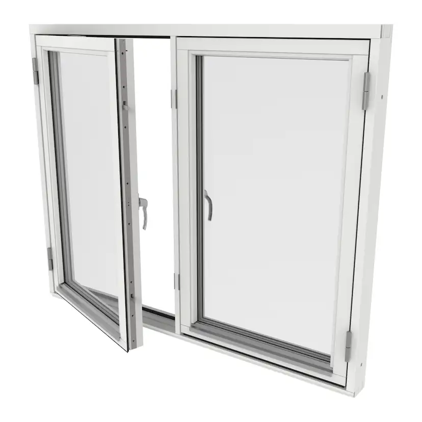 Sidohängt Fönster Outline 3-Glas Trä 2-Luft