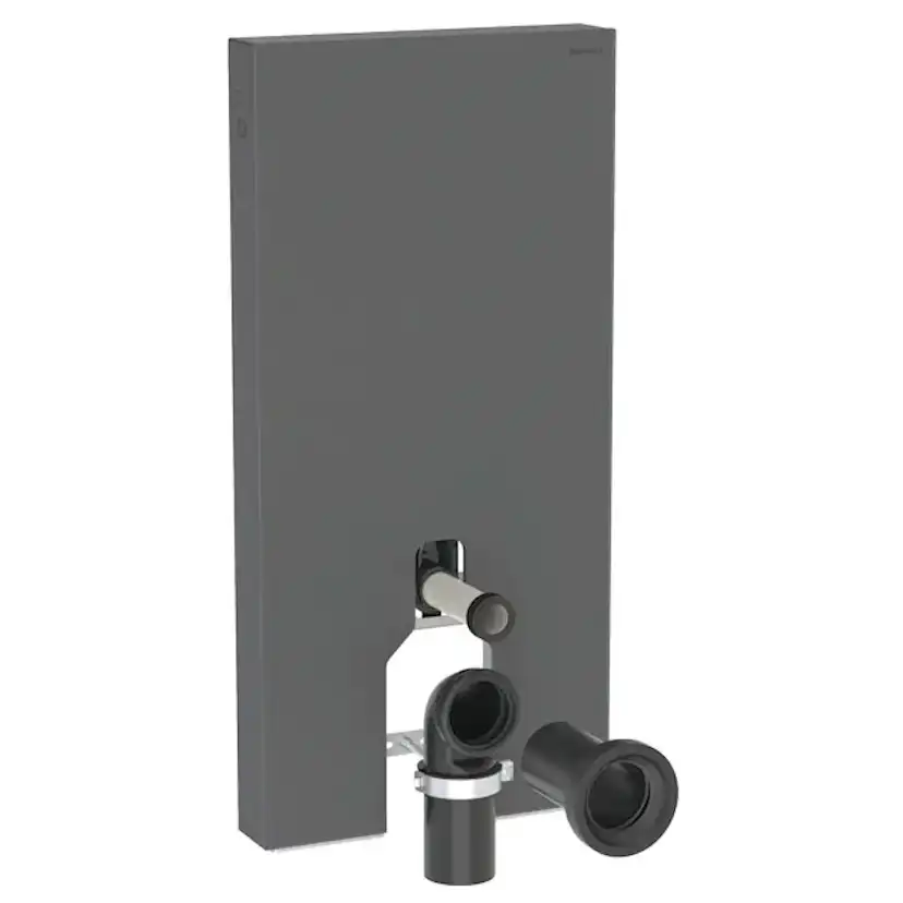 WC-Fixtur Geberit Monolith för Back-to-wall Toalettstol 101 cmxSvart/Satinerat glas