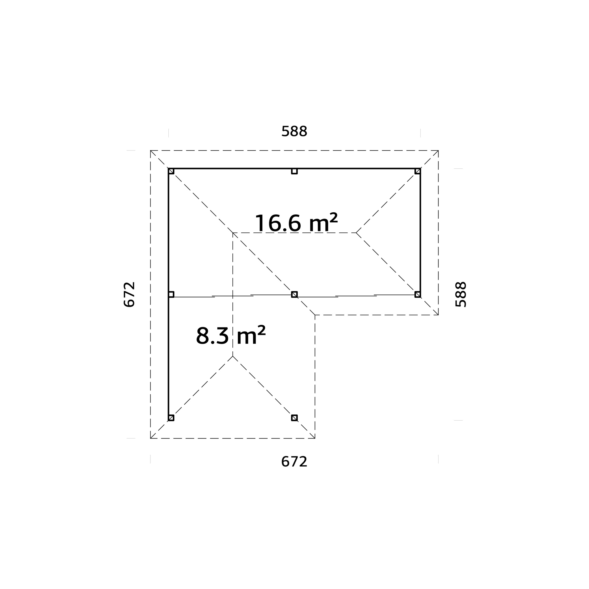 Uterum Palmako Bianca 24,9 m2 Set 213 Slide