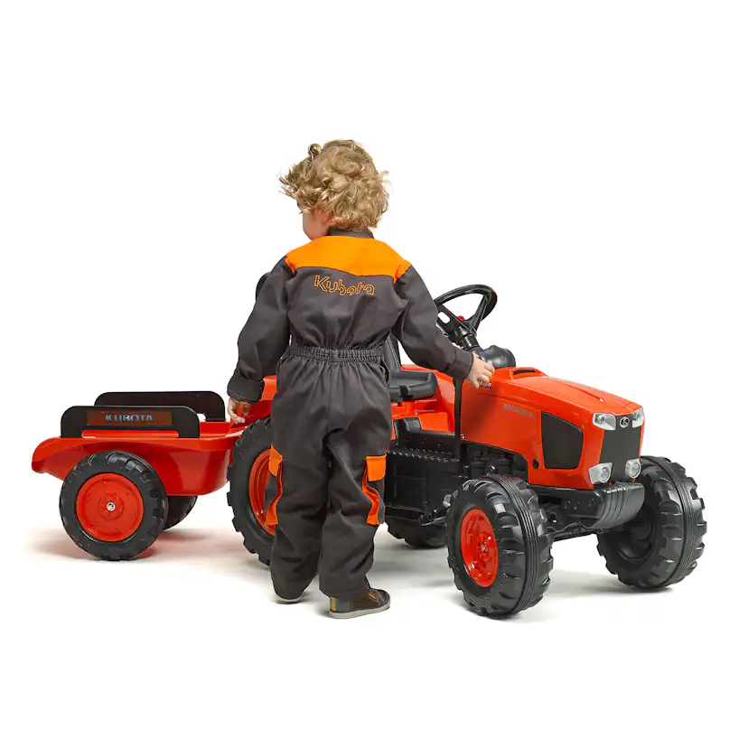 Trampbil FALK Traktor med vagn Kubota 808-131