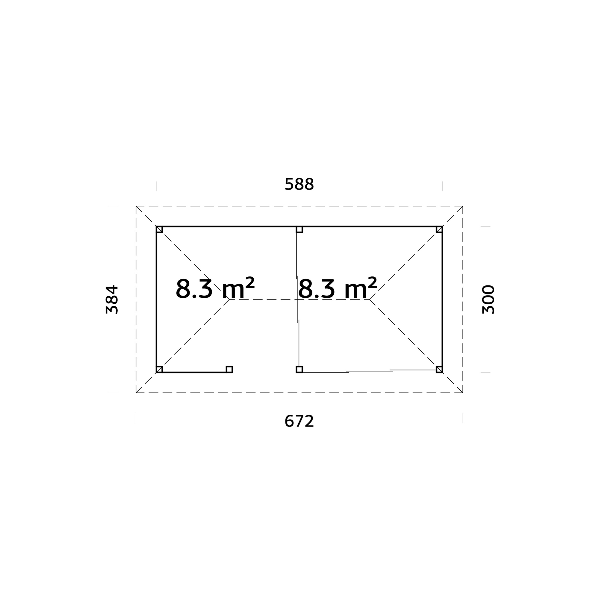 Uterum Palmako Bianca 16,6 m2 Set 507 Slide Plus