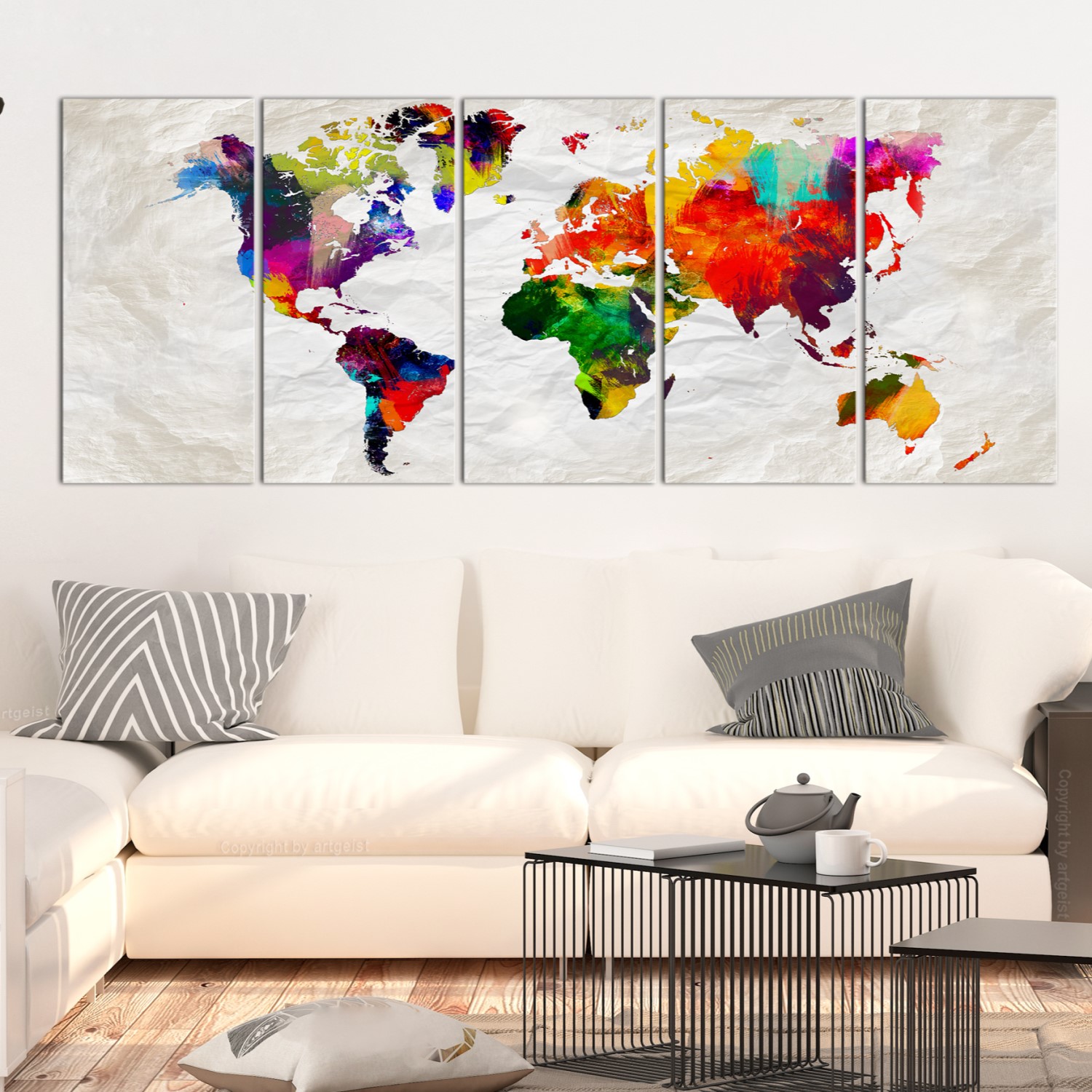 Tavla Arkiio Crumpled Map