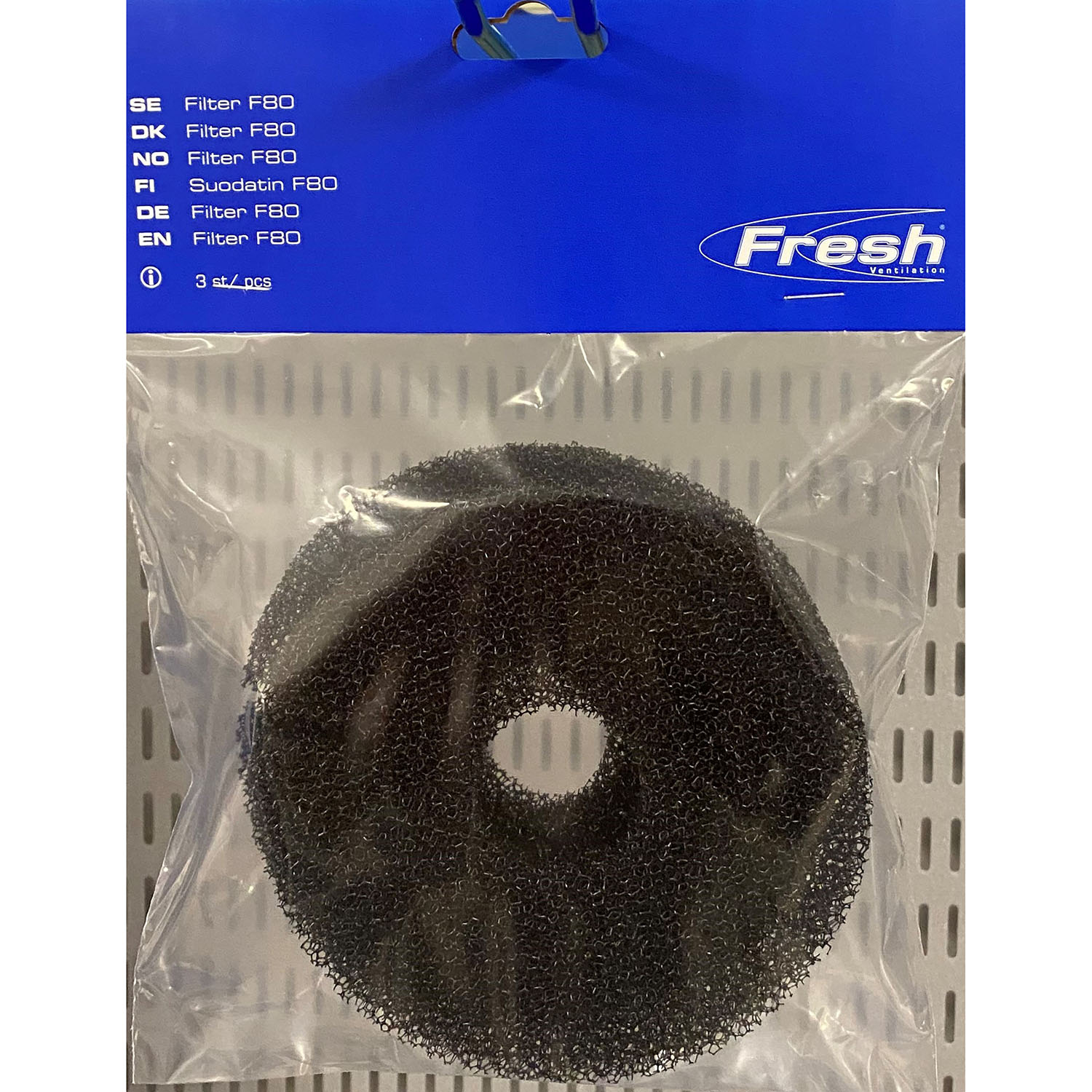 Ventilationsfilter Fresh F80 Standardfilter 3-Pack