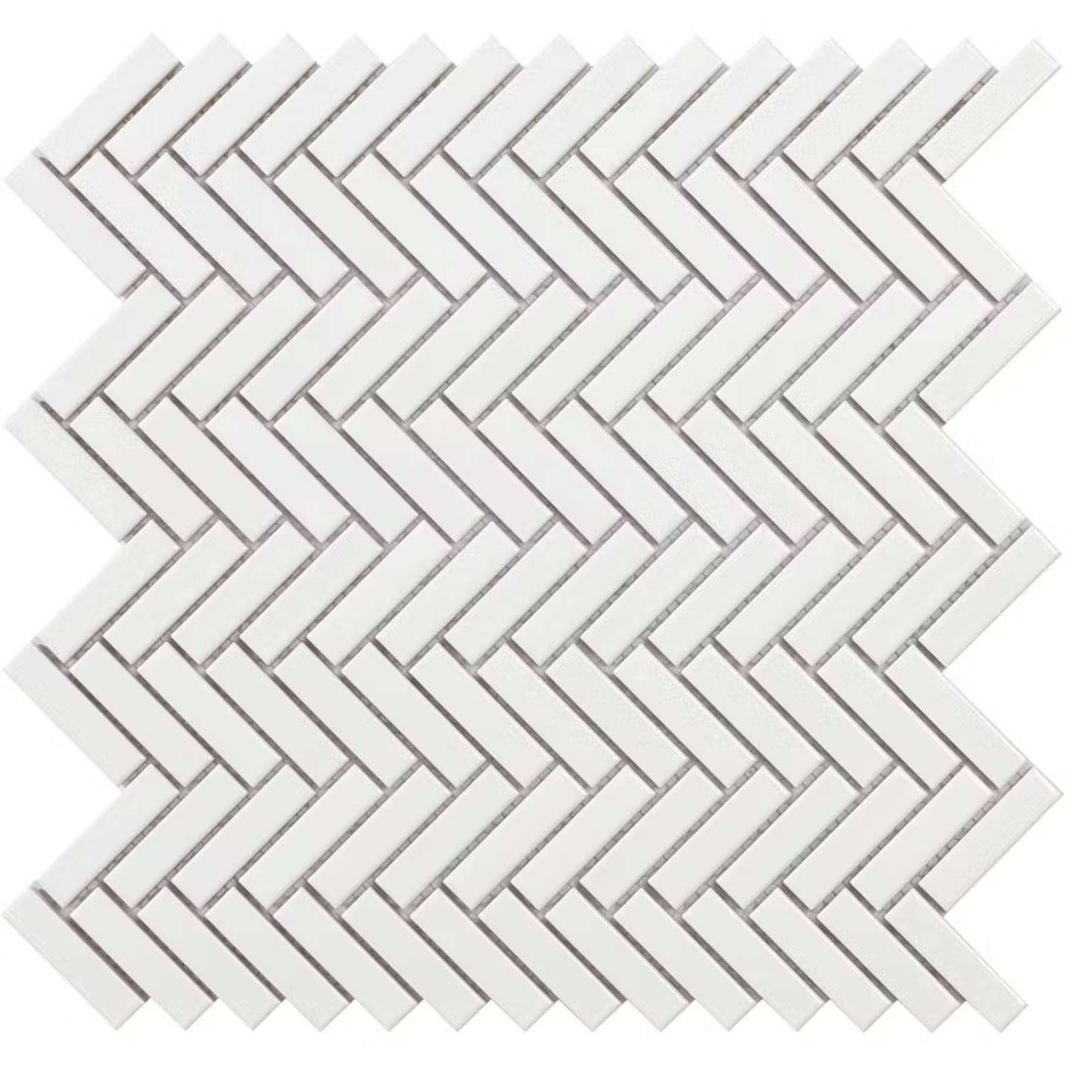 Mosaik Konradssons Tech Chevron Vit Blank 29x31 cm