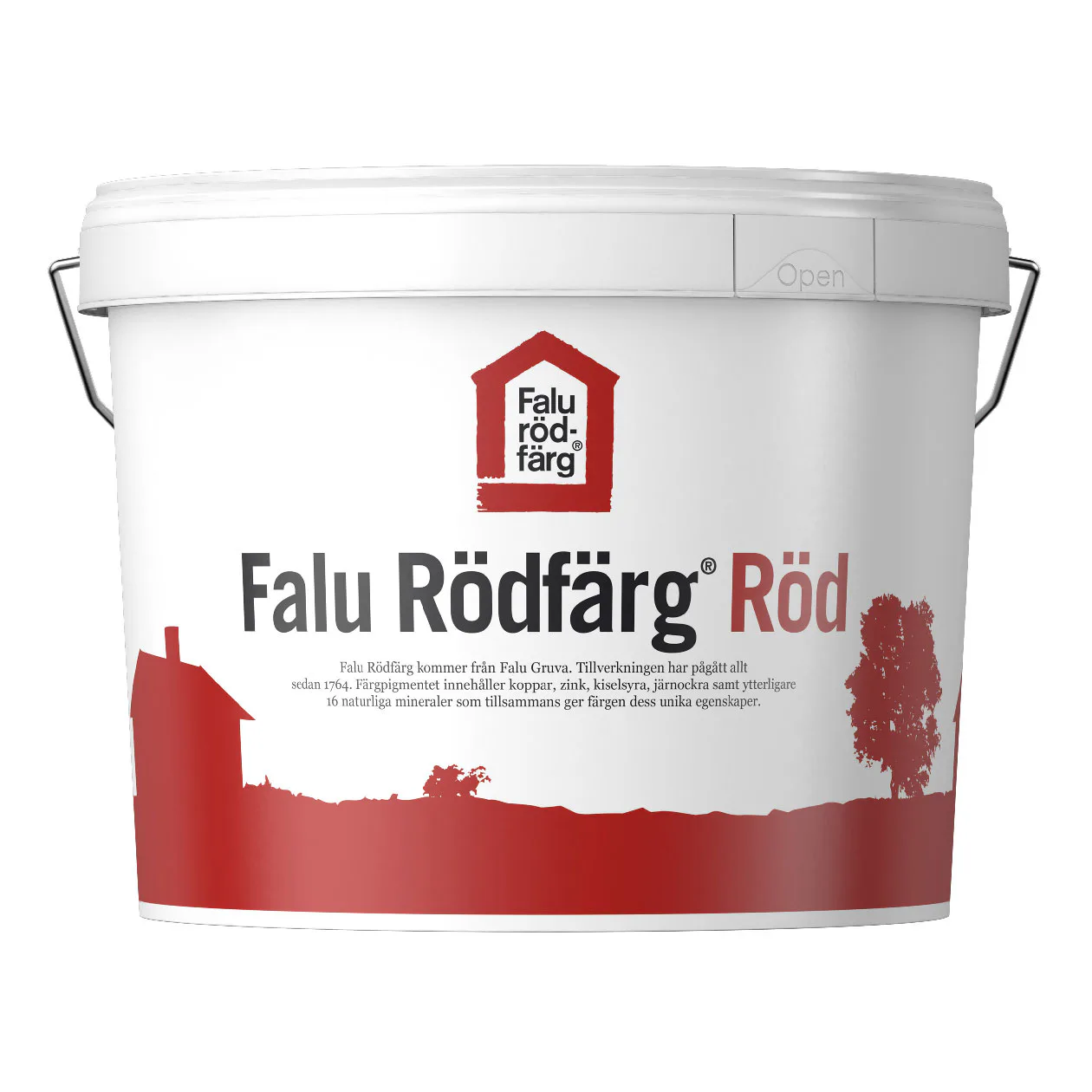 Slamfärg Falu Rödfärg 5 L, Röd - FR0970 - Bygghemma.se