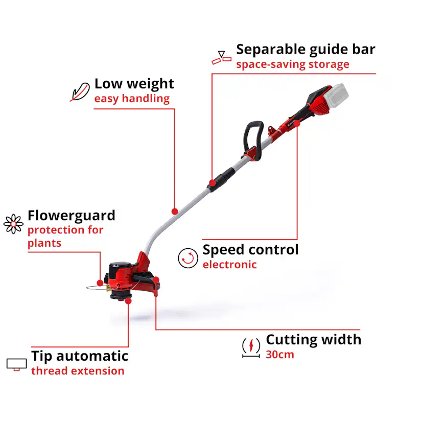 Grästrimmer Einhell GE-CT 36/30 Li E-Solo utan Batteri