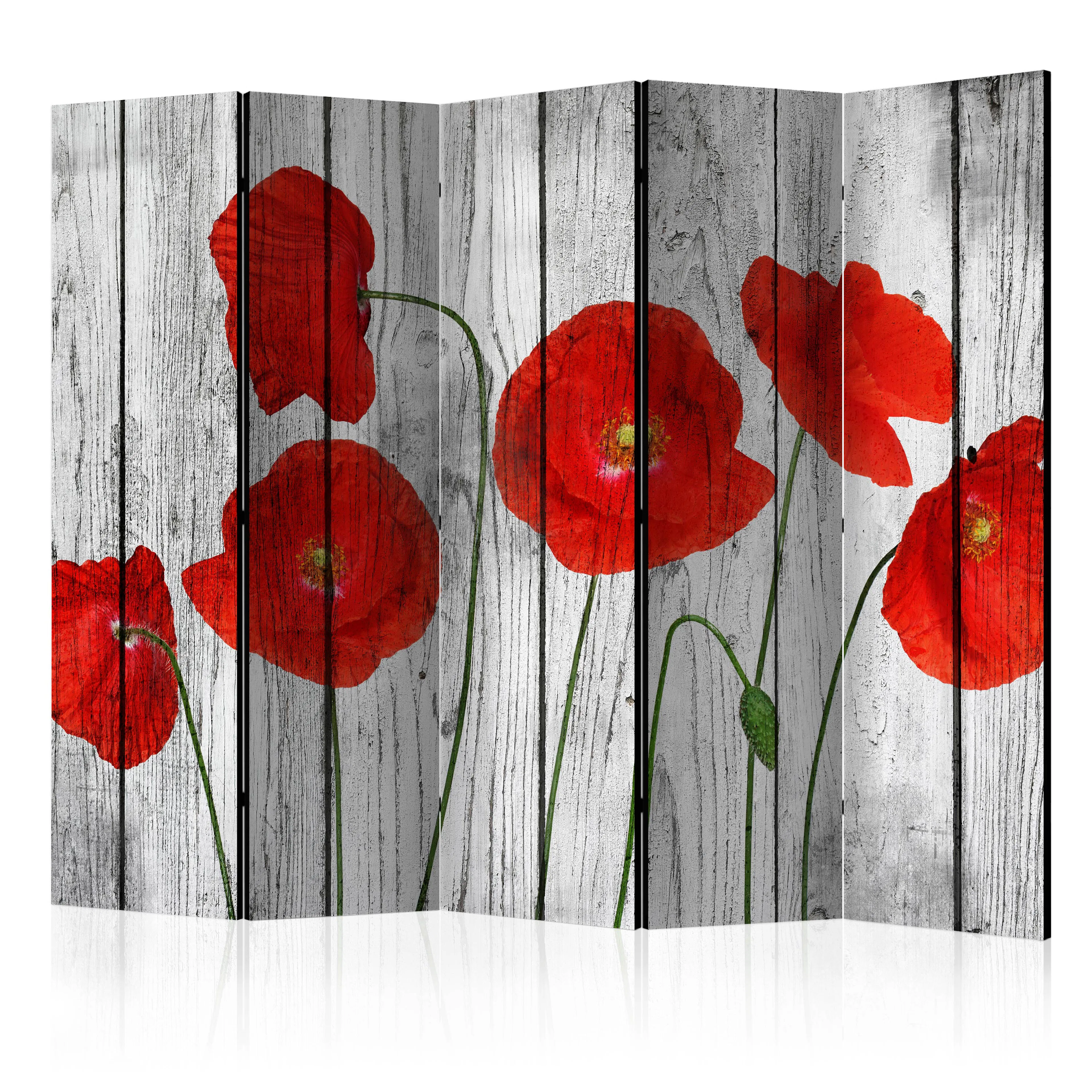 Rumsavdelare Skärmvägg Arkiio Tale of Red Poppies II 225x172 cm