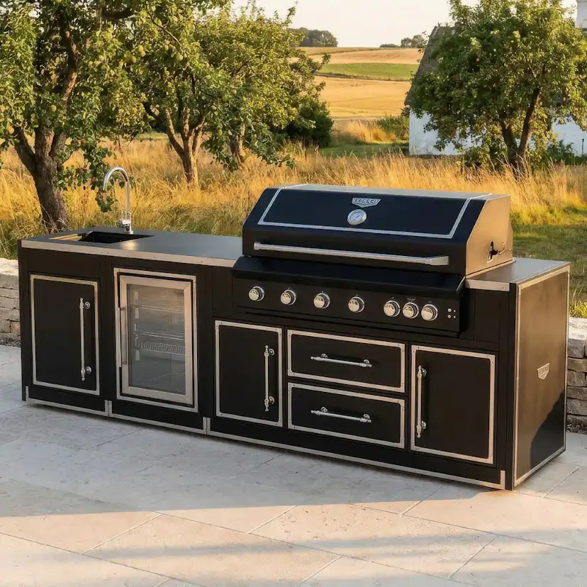 Utekök Vesani Monte Carlo Startpaket 286 cm Med Grill Diskho & Kyl