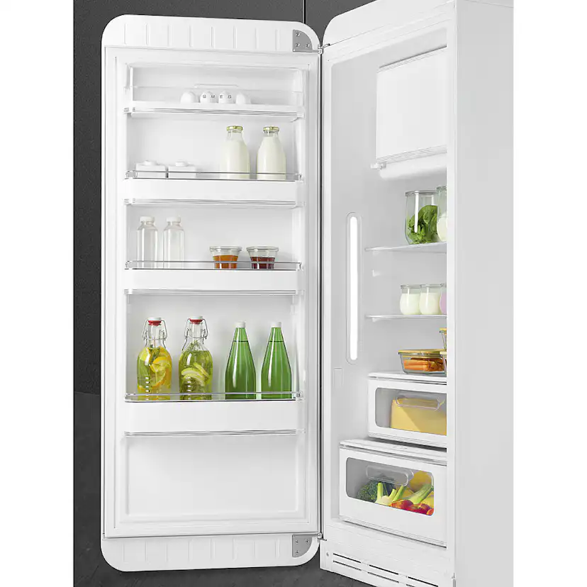 Kylskåp med frysfack Smeg FAB28LWH6 Vit 50's Style