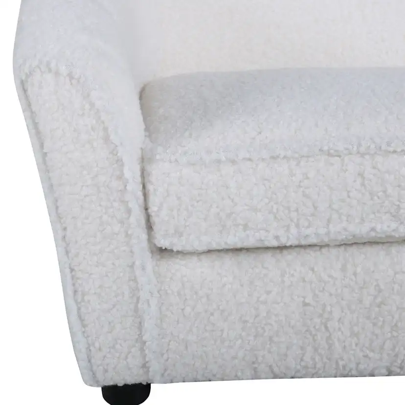 Barnsoffa Venture Home Måna Vit Teddy