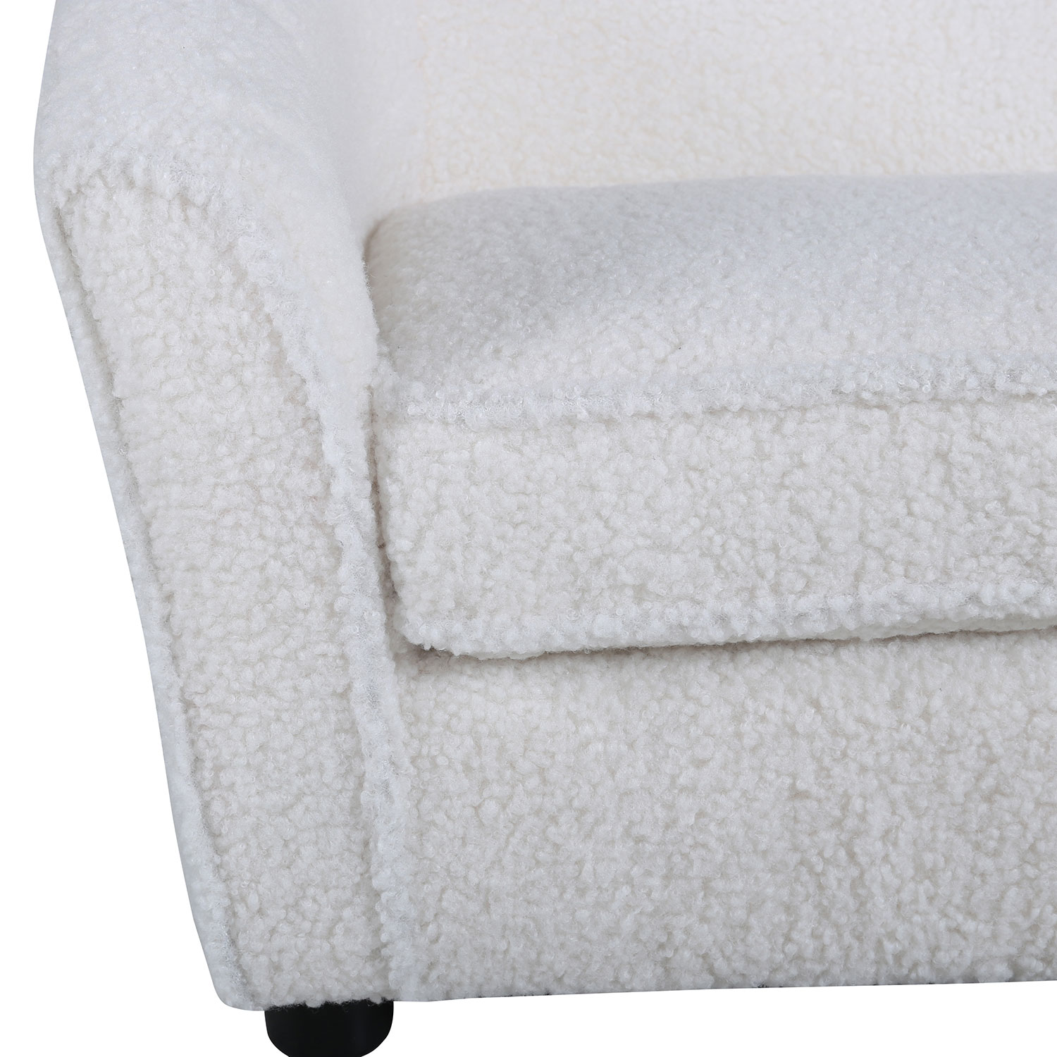 Barnsoffa Venture Home Måna Vit Teddy