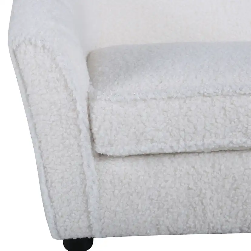 Barnsoffa Venture Home Måna Vit Teddy