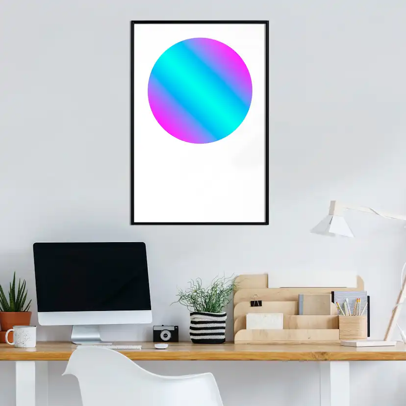 Poster Artgeist Affisch Circle Gradient