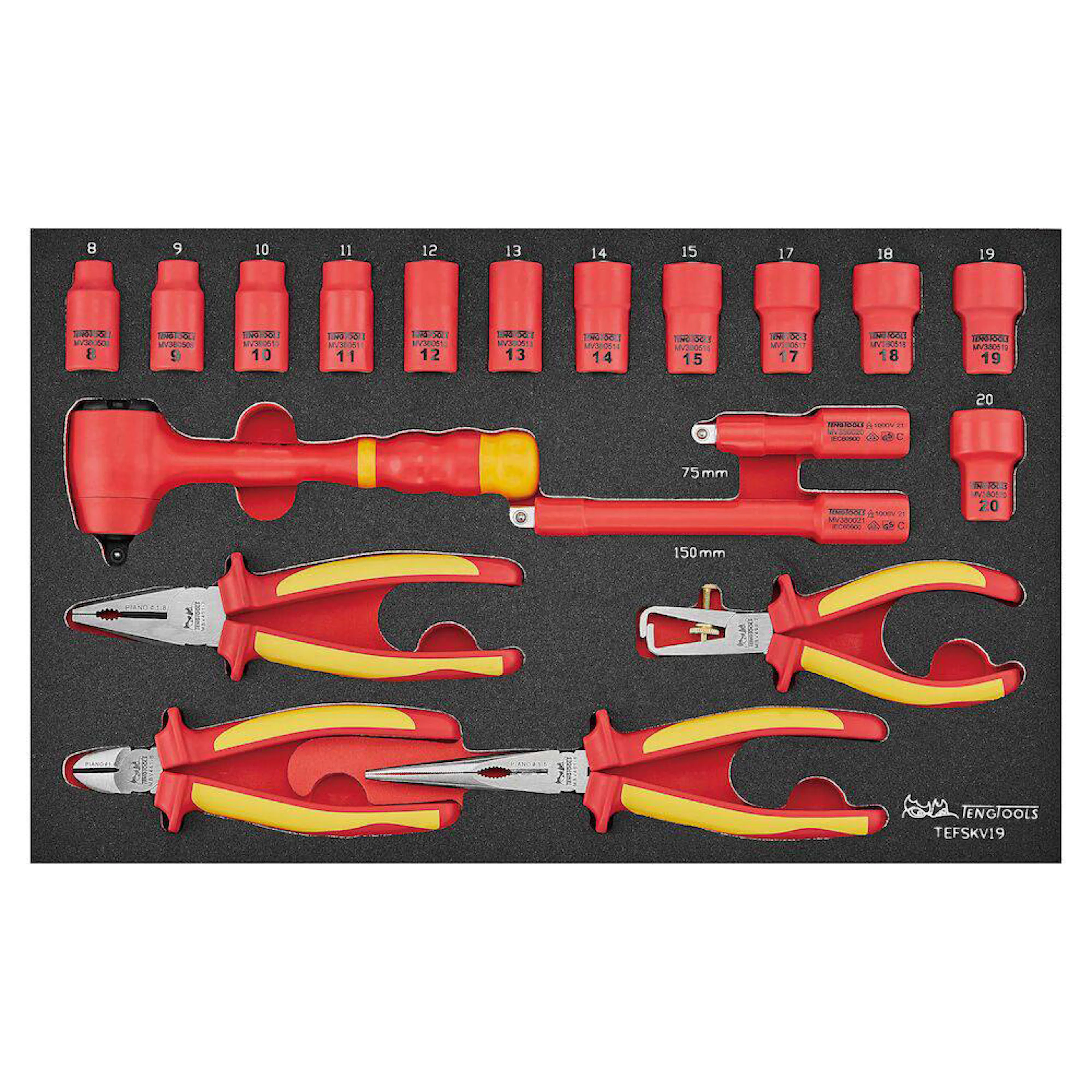 Verktygssats Teng Tools TEFSKV19 1000 V