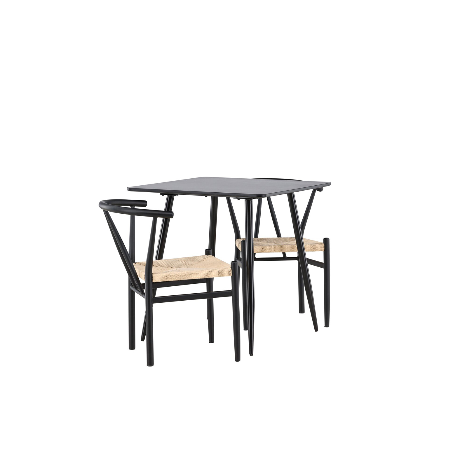 Polar Dining Table with Alfons Dining Chair Svart/Svart