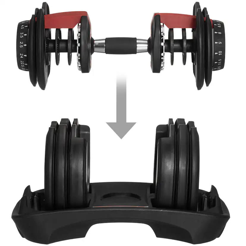 Justerbar Hantel Atom 2,5–24 kg