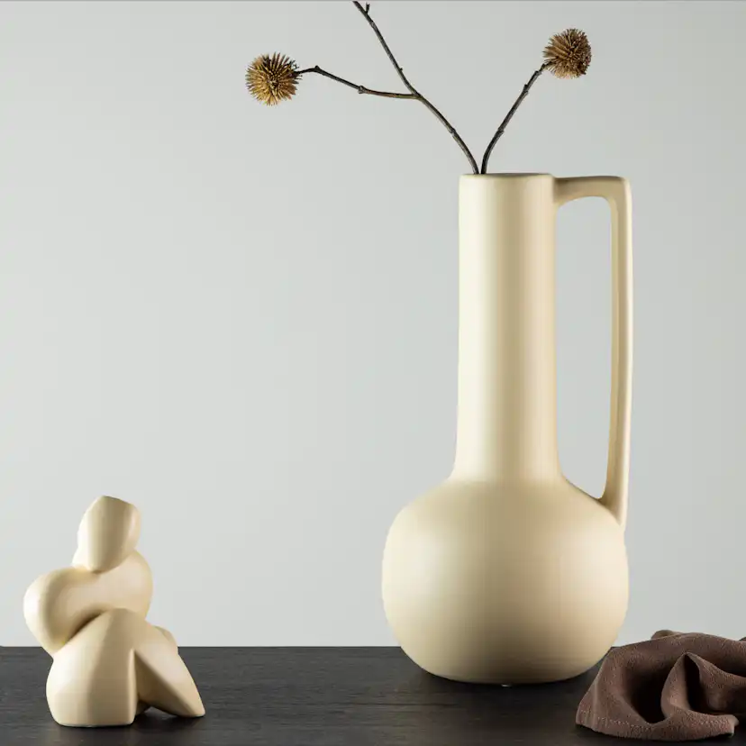 Allis Vase - Yellow - 18*18*36 cm Gul