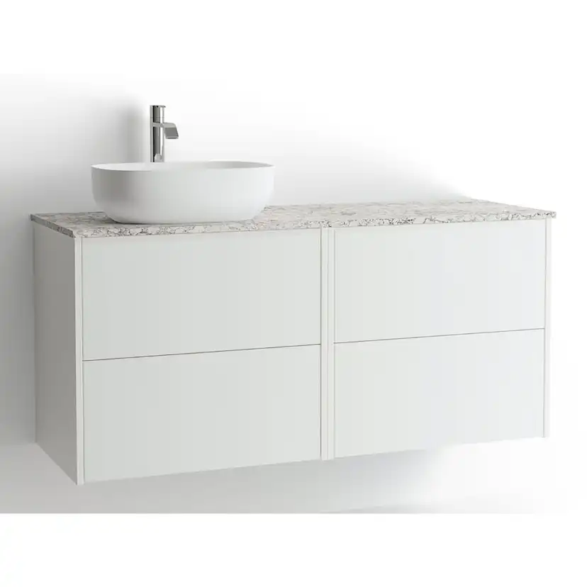 Tvättställsskåp Vedum Mezzo Frame 1200 med 4 Lådor