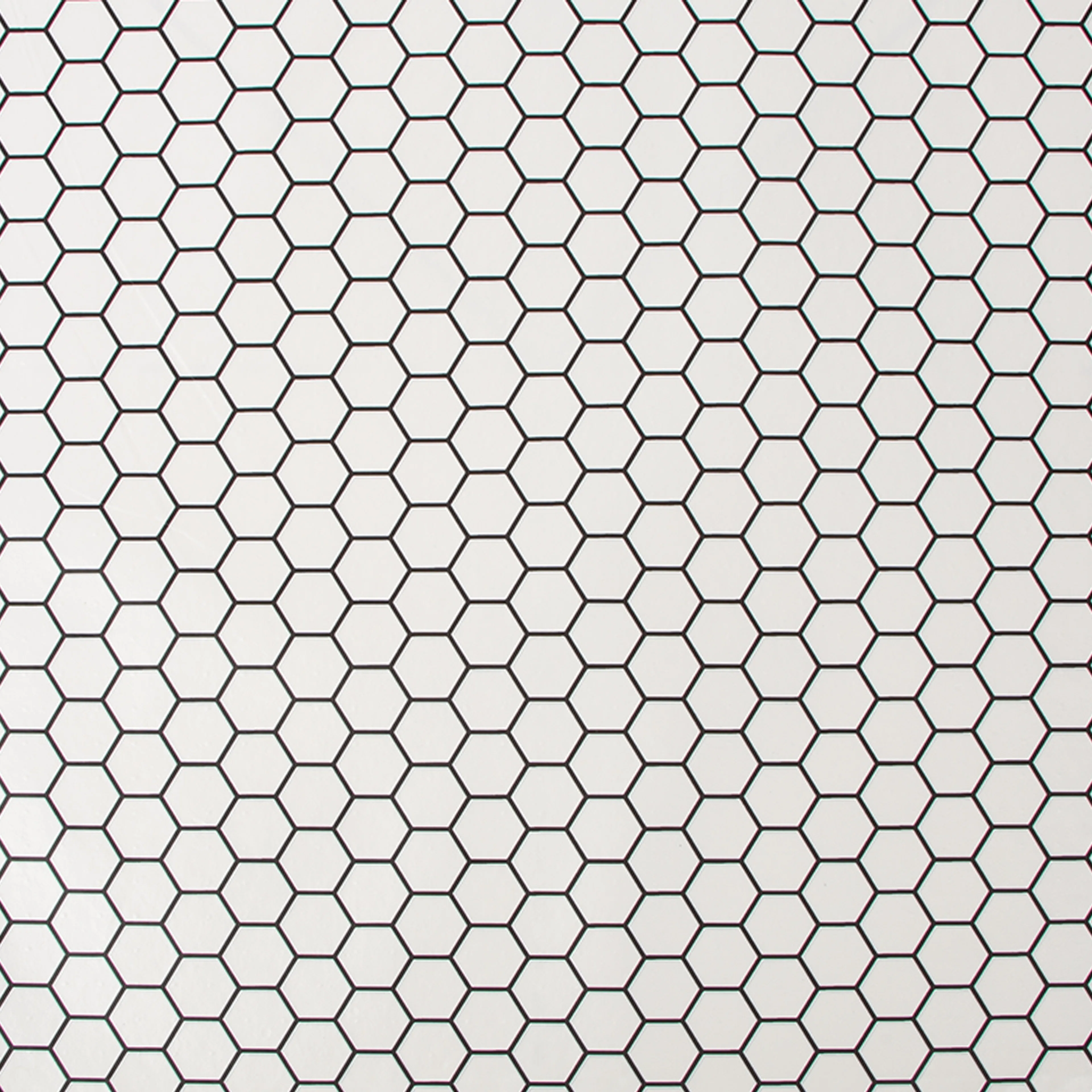 Tapet Contour Hexagon Lattice Vit