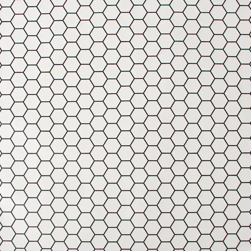 Tapet Contour Hexagon Lattice Vit