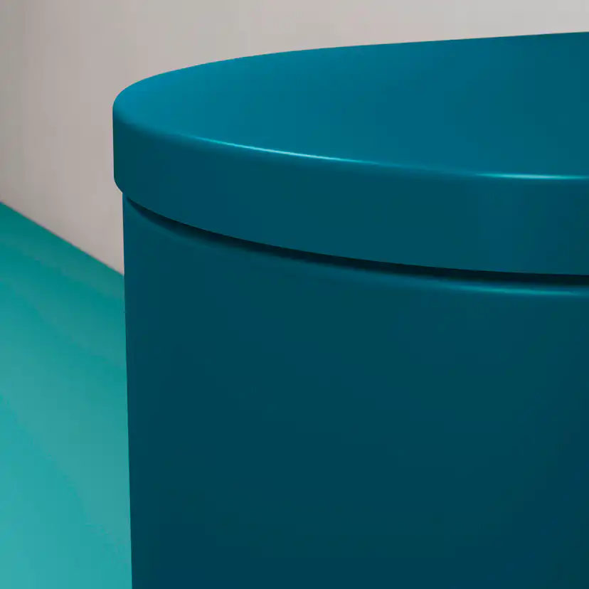 WC vägg, Ytterfärg Grönblå Matt 570 mm Grönblå