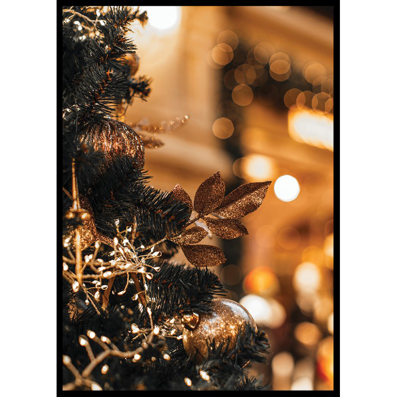 Poster Gallerix Christmas Gold Decorations