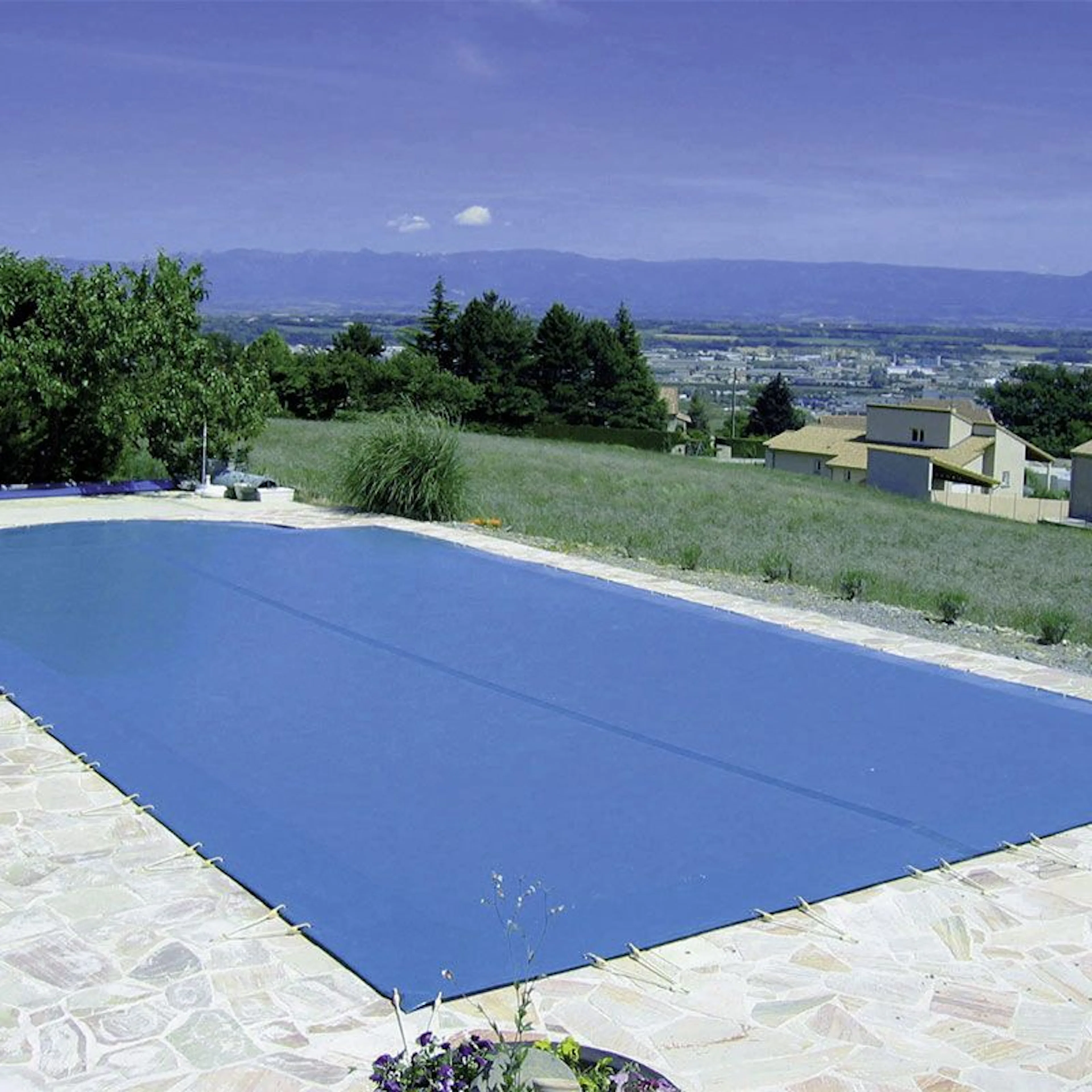 PLANET POOL poolskydd Extra, Rund Ø 3.5m, blått, 580 g/m2 Ø 3,5 m