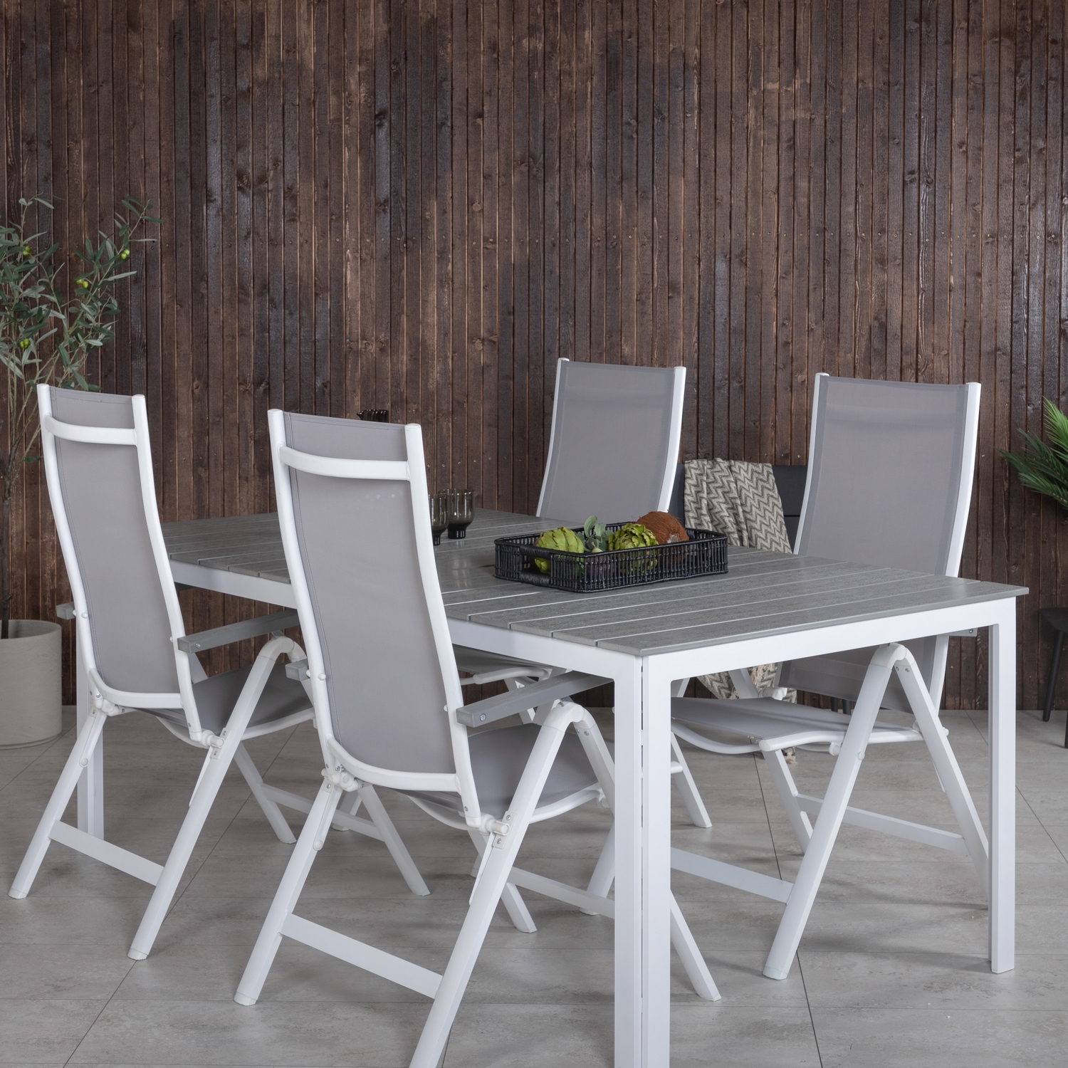 Matgrupp Venture Home Pincy med 4 Aleyna Positionsstolar