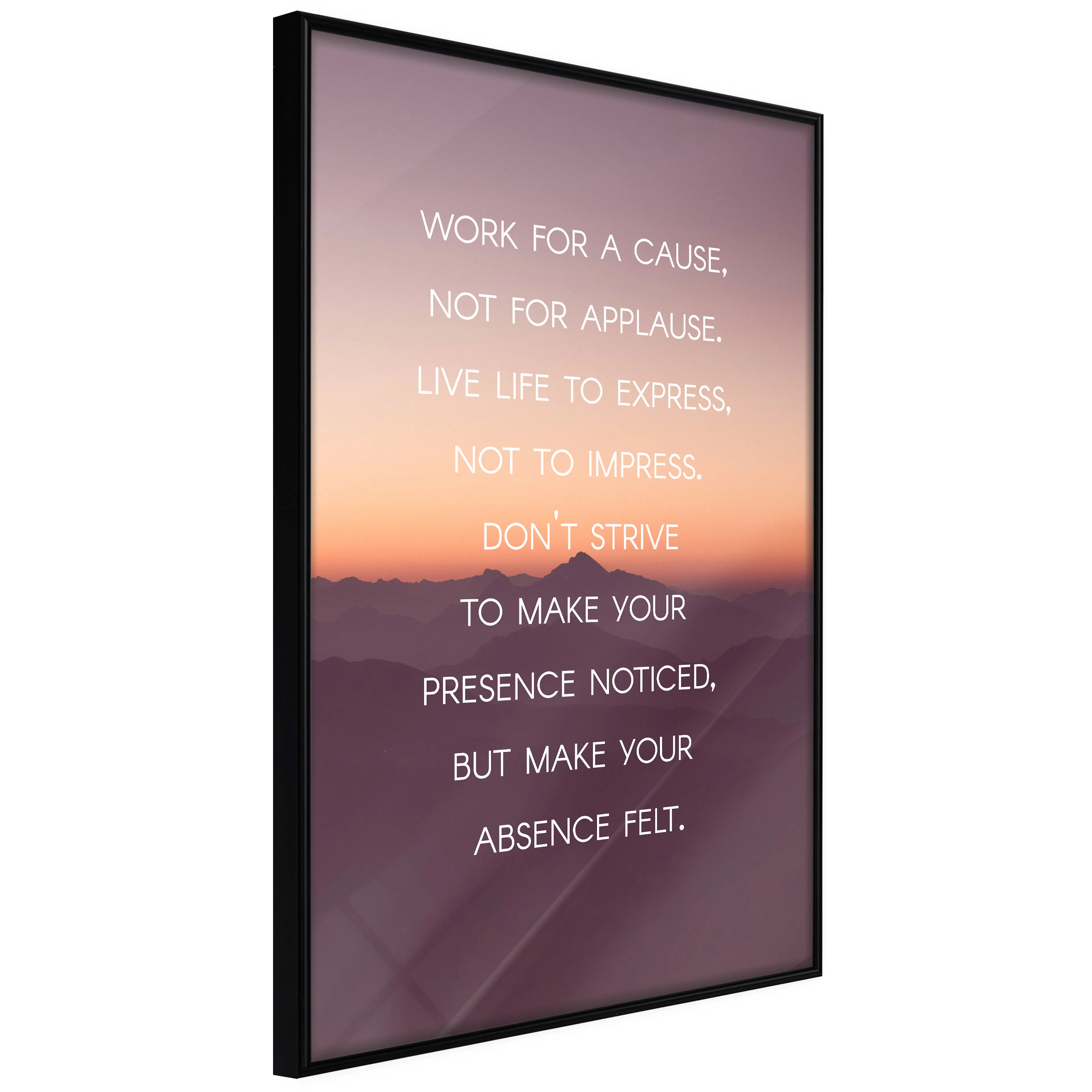 Affisch - Make Your Absence Felt [Poster] 20x30 Svart ram, 20x30 cm