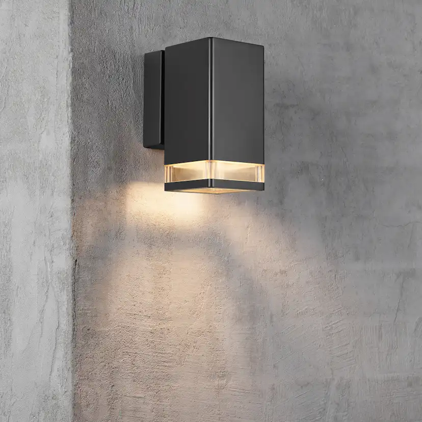 Vägglampa Nordlux Elm Svart Utebelysning Vägg