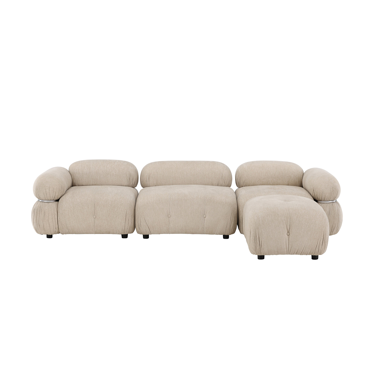 3-sitssoffa Venture Home Mika 4 st Moduler Beige Divan
