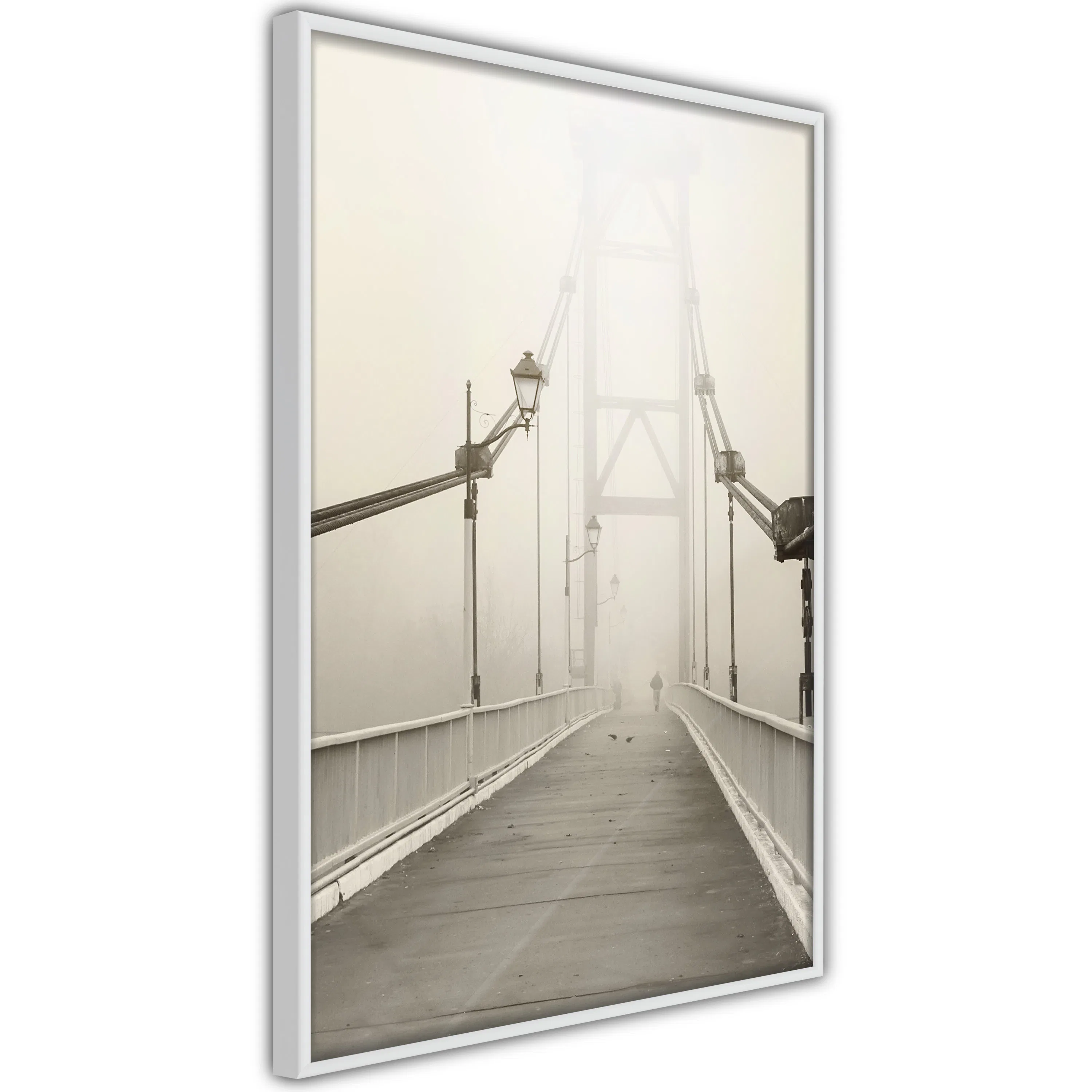 Poster Artgeist Affisch Bridge in the Fog