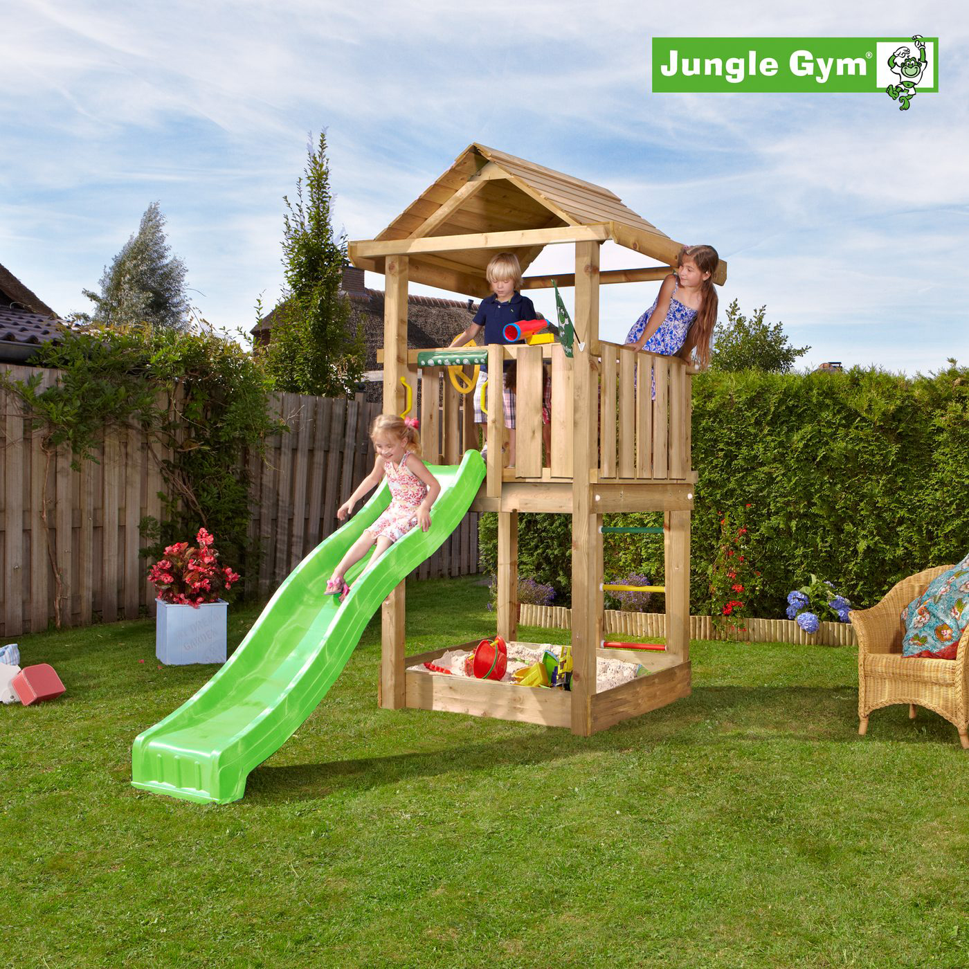 Lektorn Jungle Gym House inkl. rutschkana