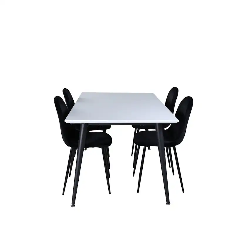 Matgrupp Venture Home Jolie med 4 Pobbie Stolar Metall