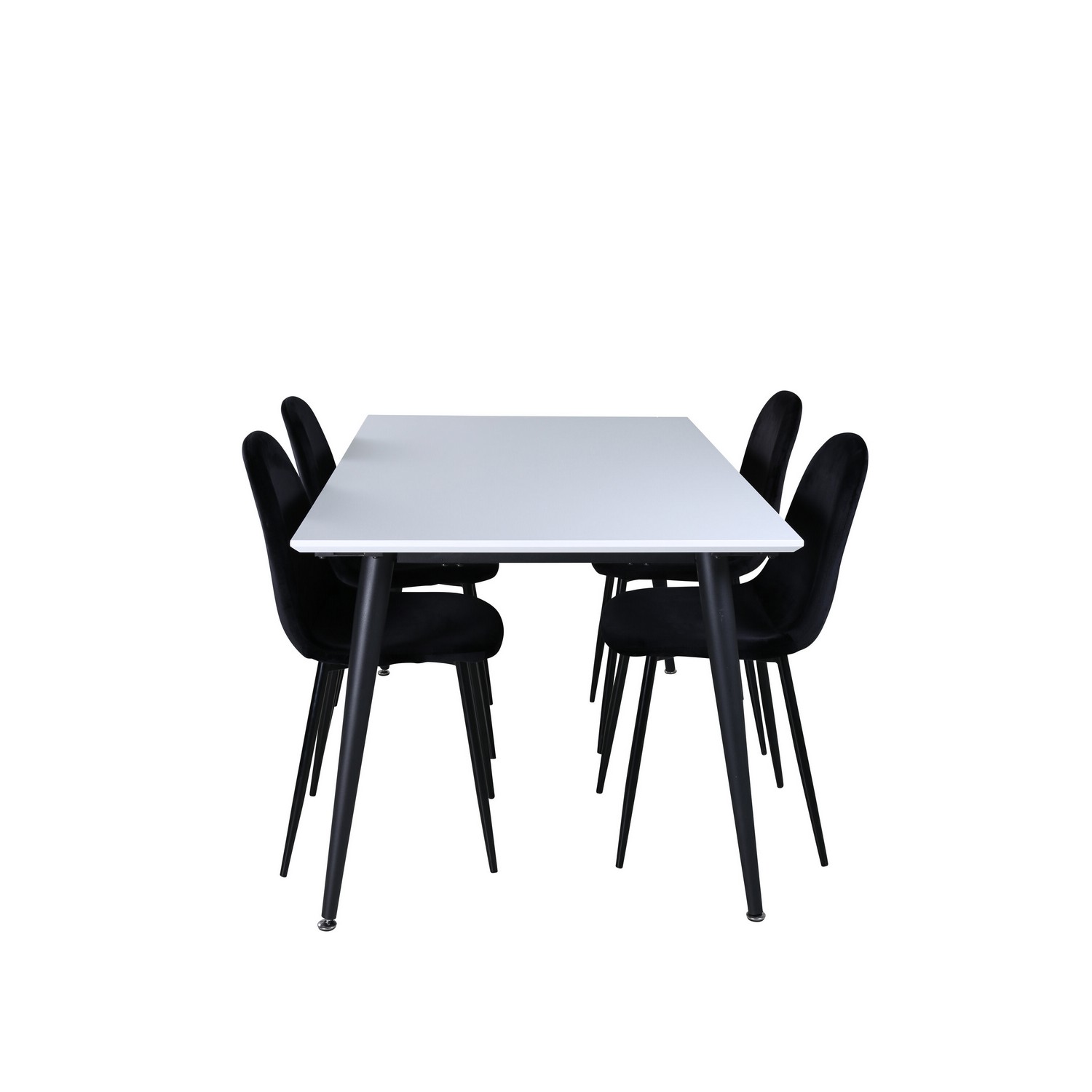 Matgrupp Venture Home Jolie med 4 Pobbie Stolar Metall