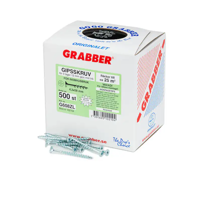 Gipsskruv Grabber med Dubbelhuvud