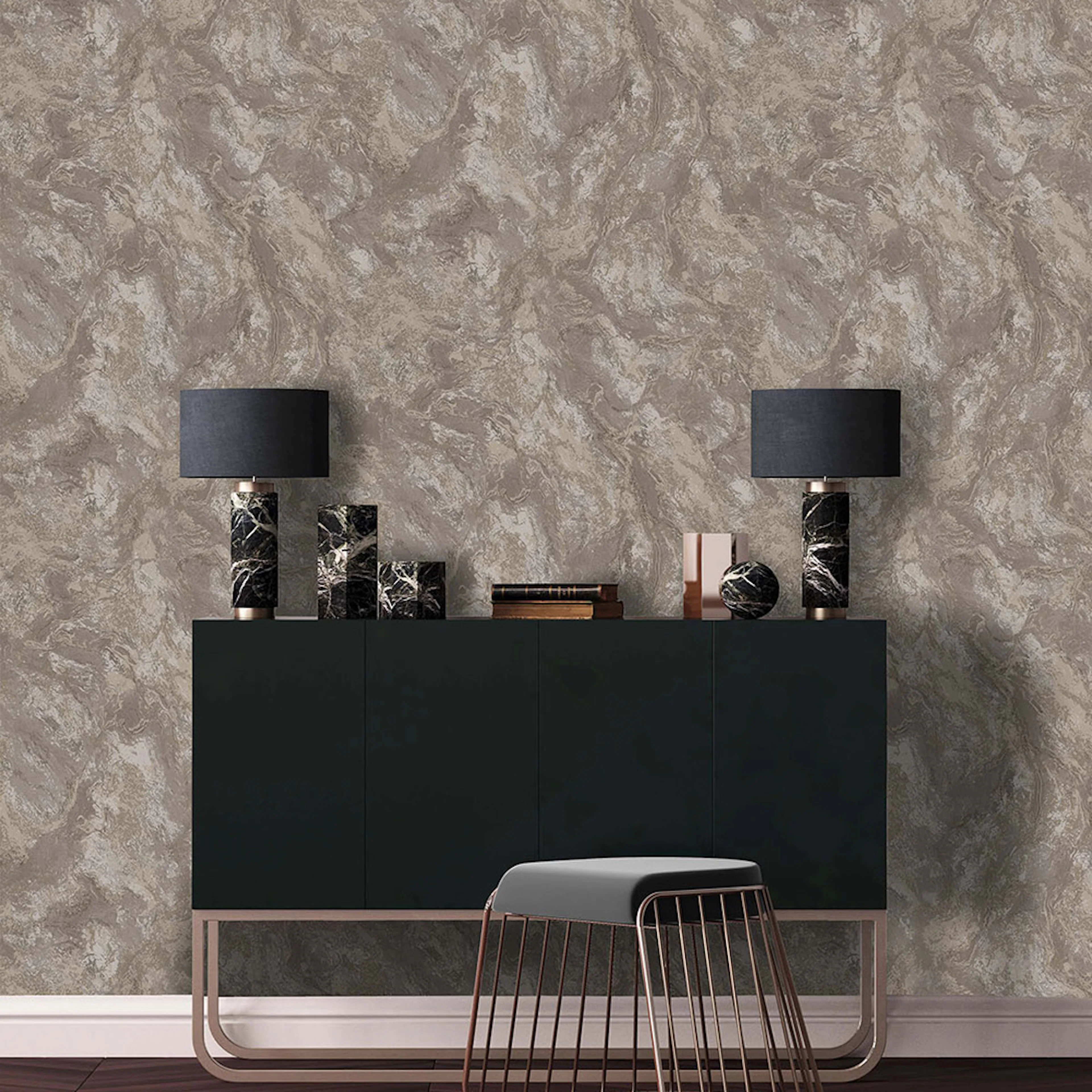 Tapet Holden Alchemy Calacatta Marble Bead Taupe 99372