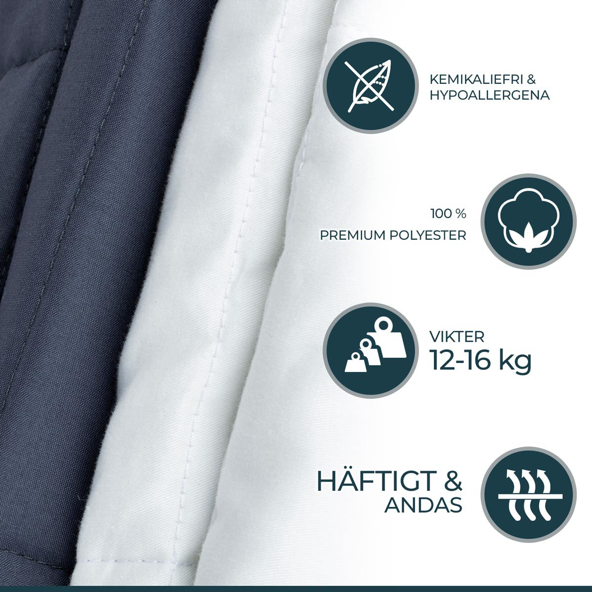 Tyngdtäcke Polar Night Queen 200x220 cm