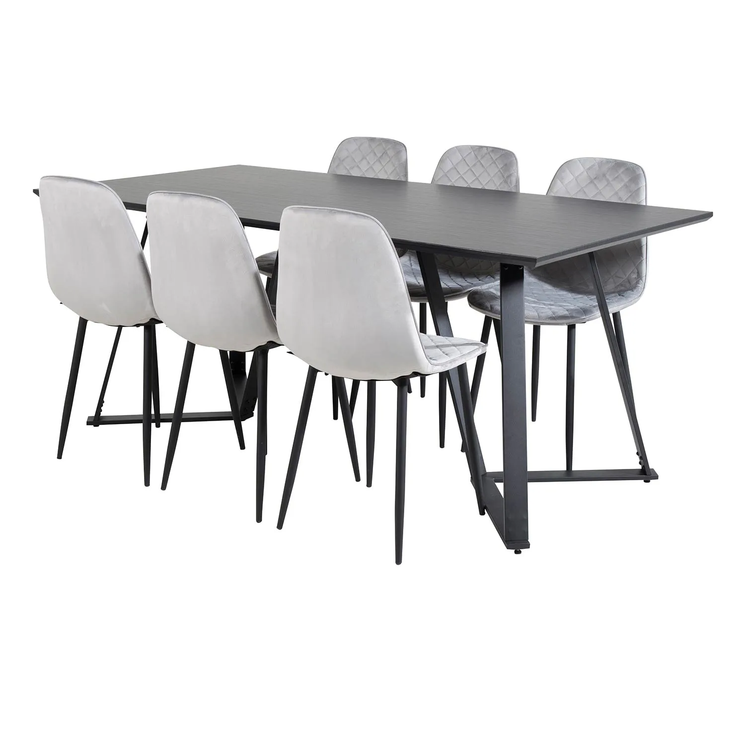 Matgrupp Venture Home Madde med 6 Phoi Stolar Sammet