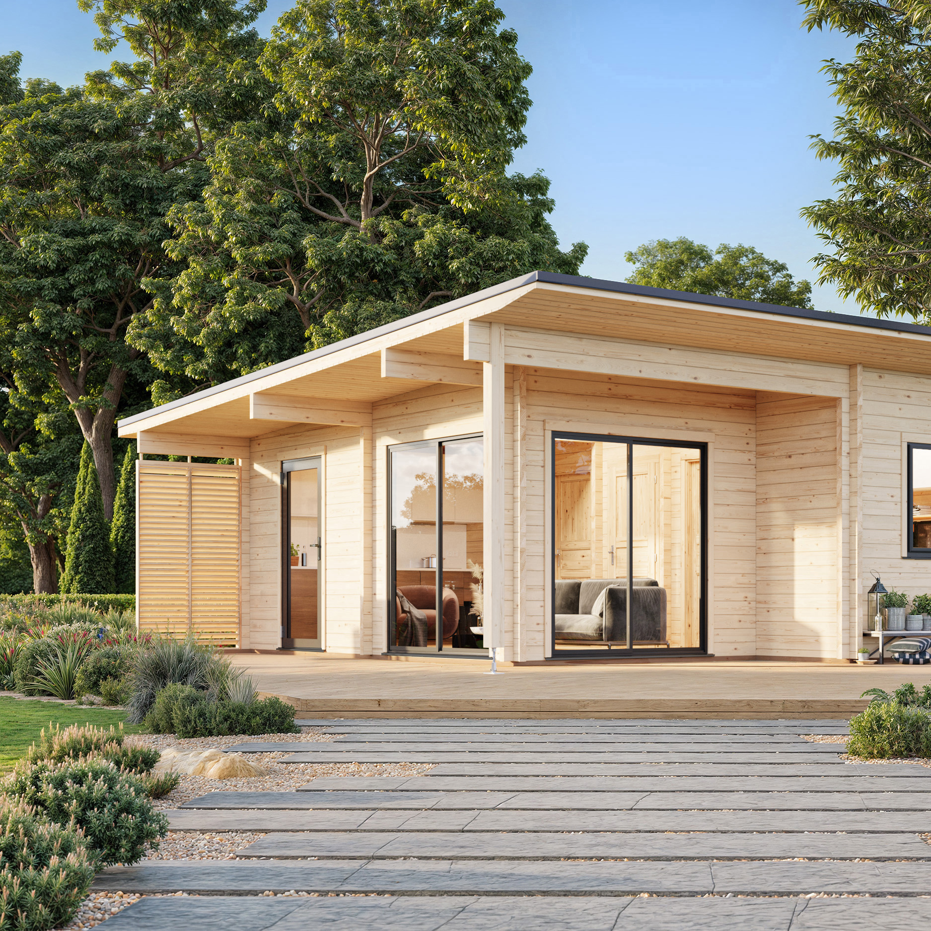 Trädgårdshus Palmako Cecilia 32,4 m2