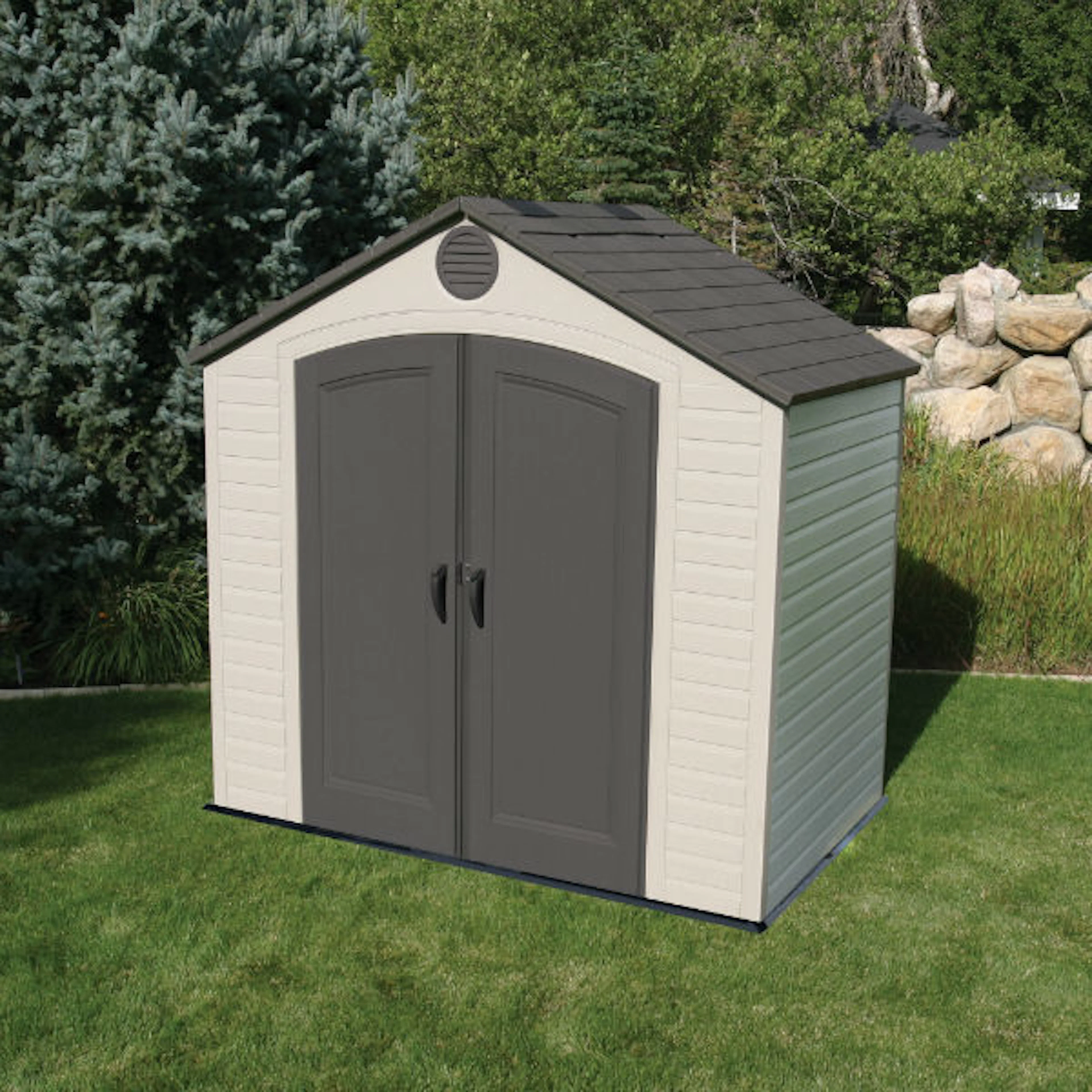 Förvaringsbod GOP Vermont Vit/Brun 3,3 m2