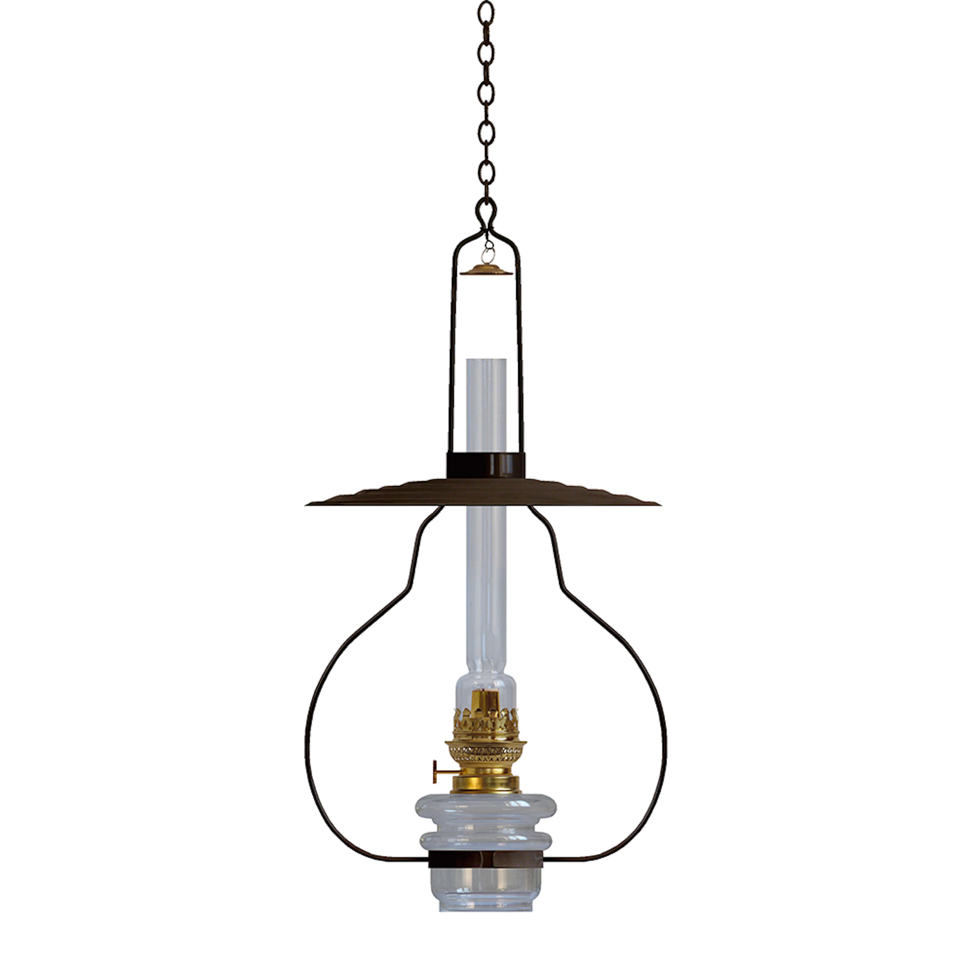 Fotogenlampa Karlskrona Lampfabrik Lyckeby Svart